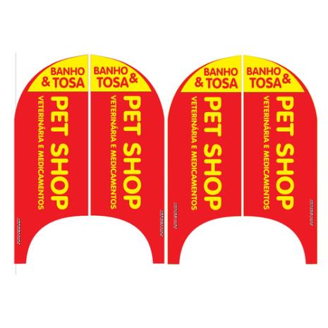 Wind Banner Para Pet Shop Campinho