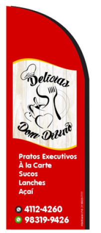 Wind Banner Para Restaurante Delicias  Dom Divino