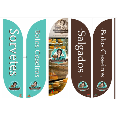 Wind Banners Para Casas de Bolos da Cecília