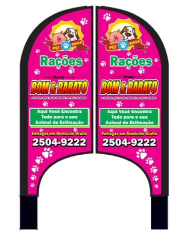 Wind Banner  para Rações Bom e Barato