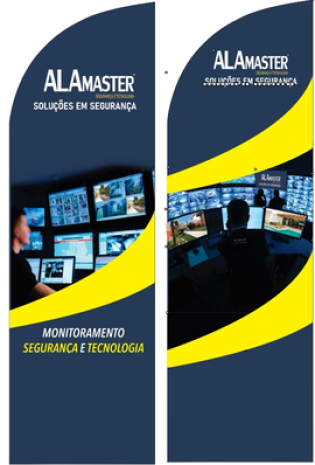 Wind Banner para Segurança Eletrônica Alamaster